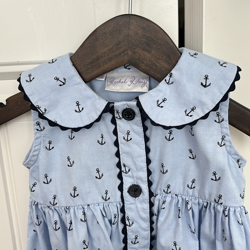 Rachel Riley Anchor Button Front Dress - Picture 2 of 12